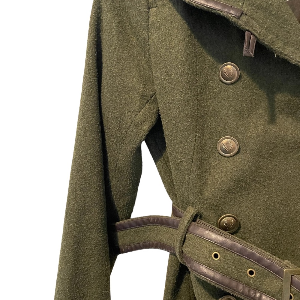 Army Green Winter Pea Coat